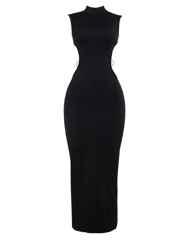 Backless Bow Slim Fit Long  Bodycon Dress